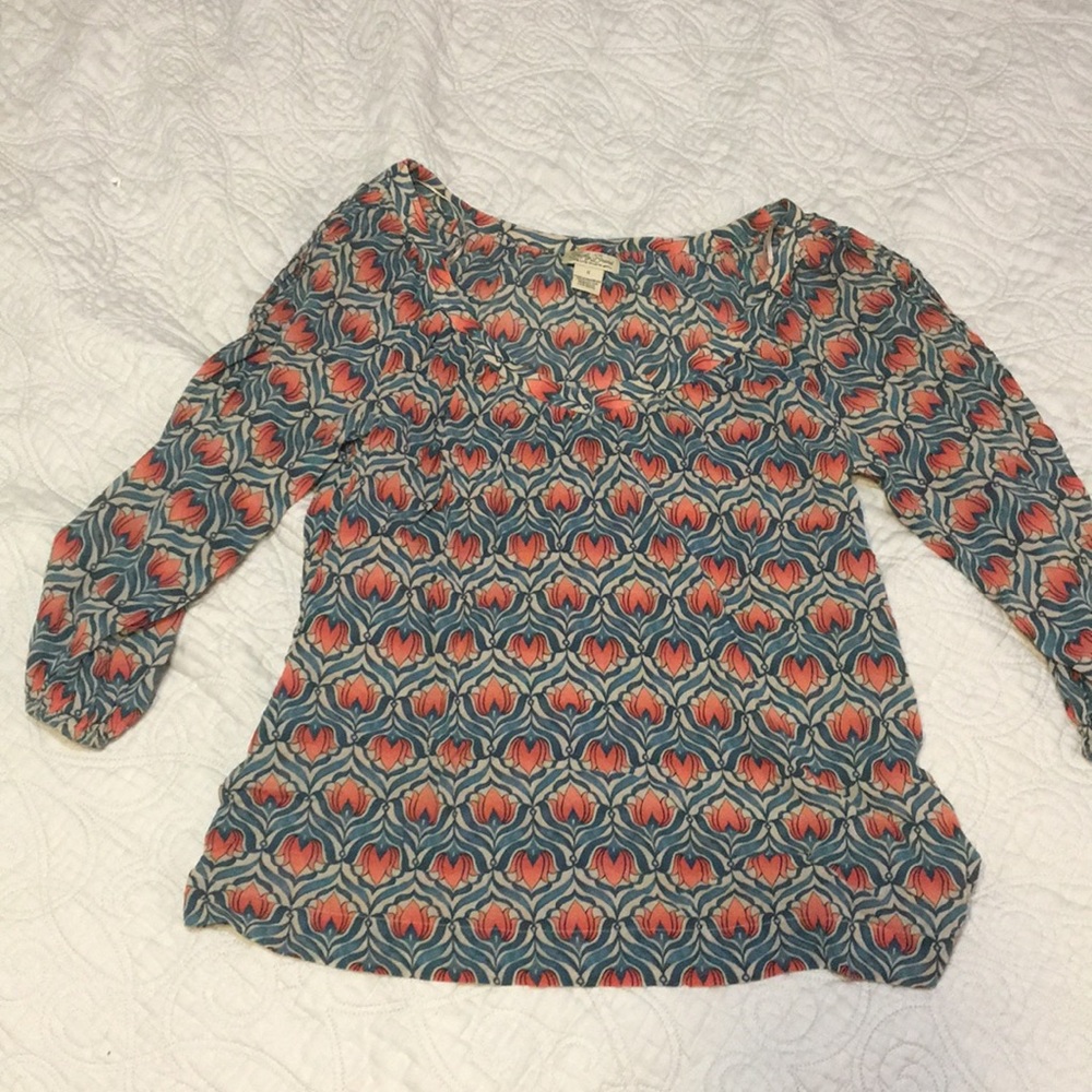 Lotus Flower Blouse by Lucky Brand